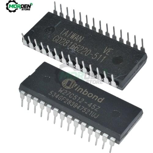 W27C512 IC Chips W27C512-45Z 28DIP IC EEPROM 512KBIT Original Integrated Circuits
