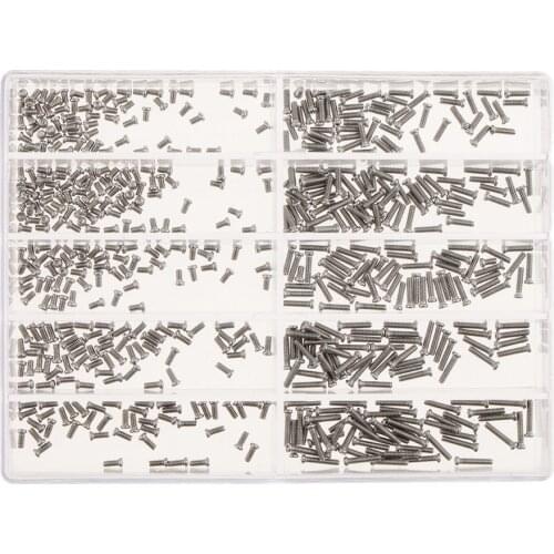 1.6mm-6mm Glasses Spectacles Watch Tiny Screws Nut Assortment Repair 10 Size