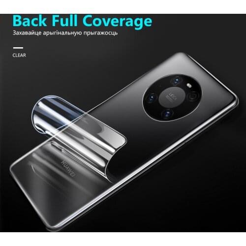 2pcs Back 3D Curved Film For Huawei Mate 40 Pro Plus 5G Screen Protector Full Cover Nano Hydrogel Film Not Glass