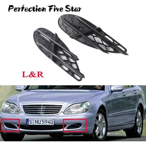 2208851323 2208851623 For Mercedes-Benz MB S-Class W220 2003 2004 2005 2006 Pair LH RH Front Bumper Lower Side Grille