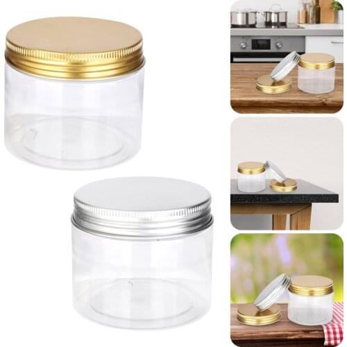 30ML Empty Plastic Jar With Lids Screw Tin Clear Container Empty Cosmetic Cream Powder Pot Makeup Box Home Storage Bottles