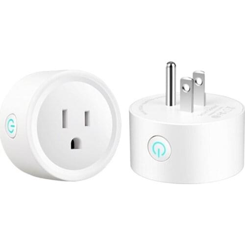 US Smart Plug Adapter Tuya Intelligent Outlet Mini Socket Smart Life Assistant Compatible with Amazon Echo Google-home R7UB