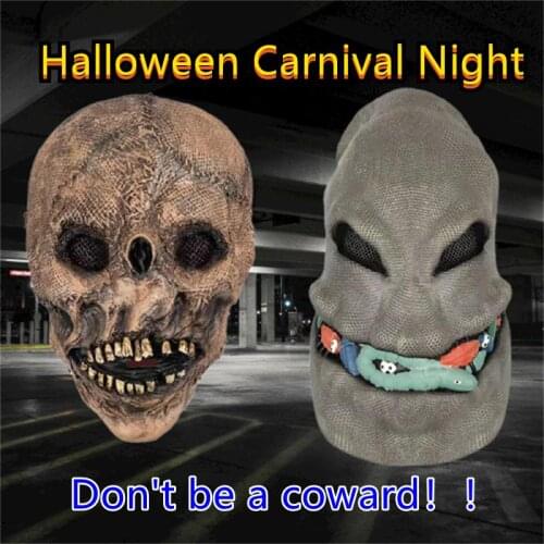 Halloween Rave Night Cosplay Accessories New Scary Demon Mask Ghost Skeleton Skull Terror Alien Horror Party Cosplay Props 2021