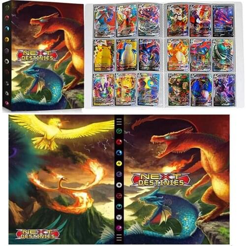 9 Pocket 432 Card Pokemon Album Book Cartoon Anime Pokémon Map Folder Loaded List Game VMAX GX Collection Holder Kids Toy Gift