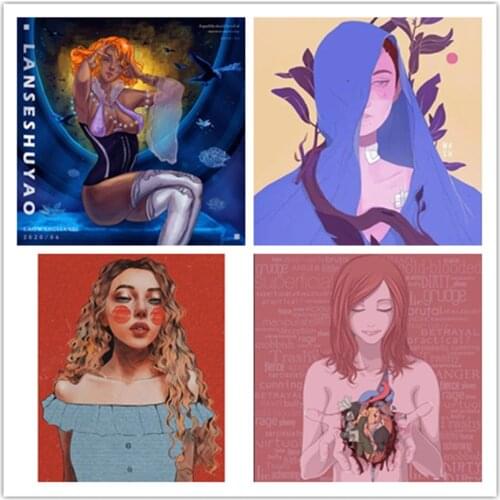 DIY Trend Girls and Boys Diamond Painting Cross Stitch Diamond Embroidery Home Decoration Gift Handcraft JX150