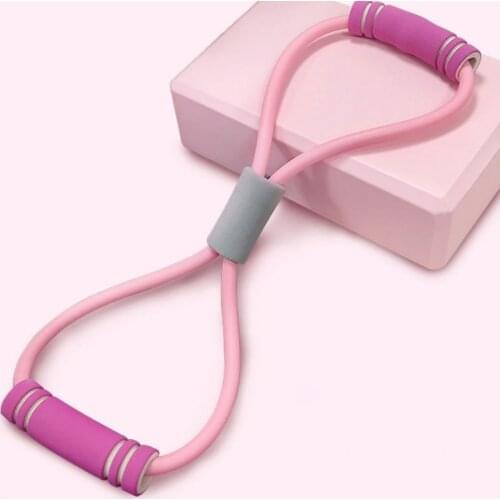 New Yoga Gym Fitness Resistance 8 Word Chest Expander Rubber Tubing Pull Rope Workout Muscle Elastic Bands for Sports Exercise