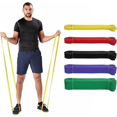Fitness Rubber Resistance Bands Unisex 208cm Yoga Elastic Bands Loop Expander for Exercise Sports Equipment Resistance Bands
