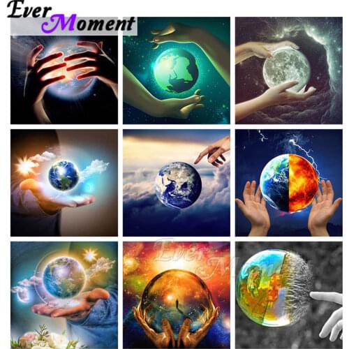 Ever Moment Diamond Painting Full Square Handmade Crystal Rhinestones Earth Pictures New Arrivals 5D DIY Art Craft ASF2180