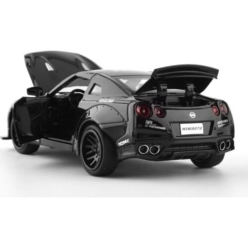 1:32 Skyline Ares GTR Diecasts Vehicles Metal Car Model High Simulation Pull Back Collection Kids Toys