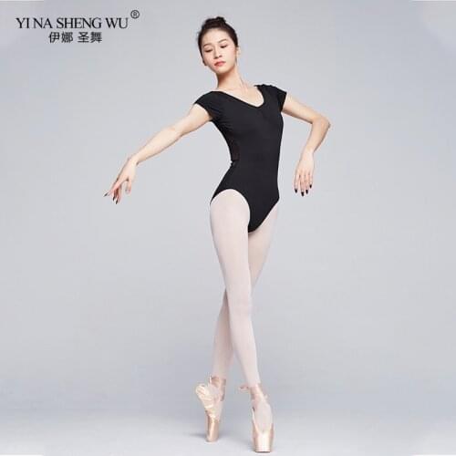 New Backless Lace Adult Ballet Leotards Bodysuit Stage Dancing Costume For Women Gymnastics Leotard For Practice Dance Wear