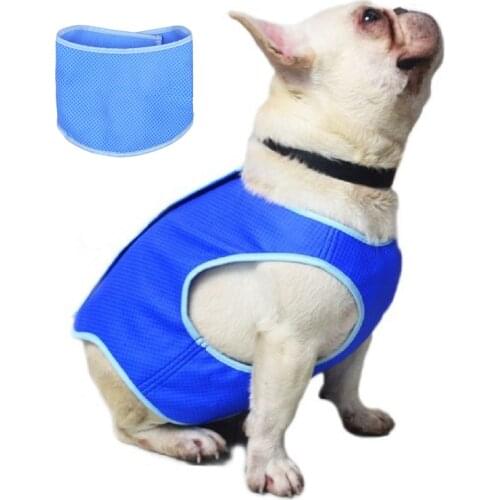 Summer Pet Clothes Cooling Vests For Dogs Cats Outdoor sun Protection Coat ice-cold Dog Jackets Small -Medium Pet Clothing