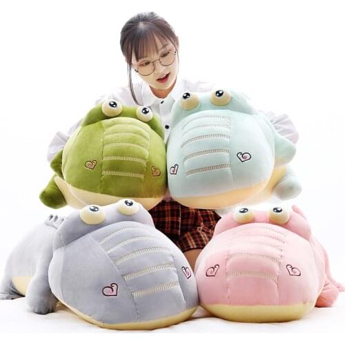 Dorimytrader Cute Soft Animal Crocodile Plush Toy Giant Cartoon Alligator Stuffed Pillow Dolls Great Gift 120cm 160cm DY50450