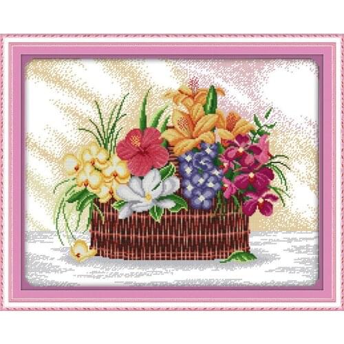 Everlasting Love Blossoms Scent The Air Chinese Cross Stitch Kits Ecological Cotton Clear Stamped 14CT DIY Christmas Decoration