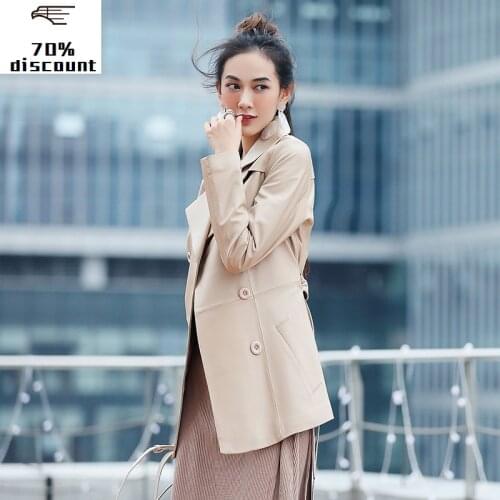 Genuine Leather Jacket Autumn Jacket Women Real Sheepskin Coat Female Long Korean Jackets for Women Clothes 2020 MY3873