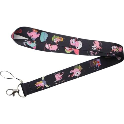 Cartoon funny dog New arrive hot phone Lanyard Neck Strap with clip For keychain Card Holder key Chain party gifts E0507