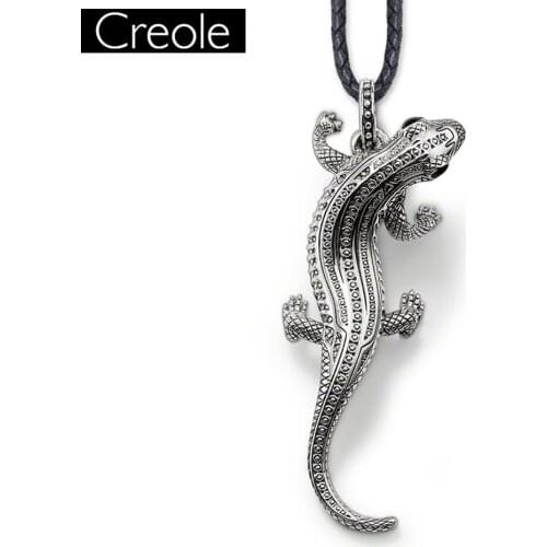 Necklace Salamander Trendy Gift For Women High Quality Europe Style 925 Sterling Silver Zirconia Fashion Jewelry