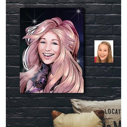 Personalized Women 'S Caricature Of Canvas table 30x50cm-53 Gift Home Decoration Special Design Home Office Business Place quality