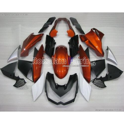 Plastic Parts For Kawasaki Z1000 2010 2011 2012 2013 fairings Z 1000 10 11 12 13 Orange Black Kit (Injection molding)