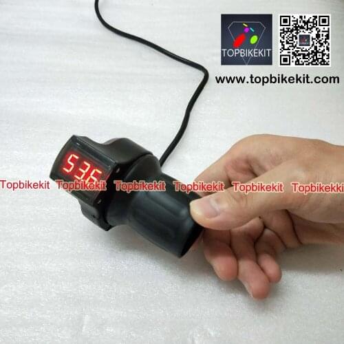 Ebike Half twist throttle 24V / 36V /48V / 60V / 72V Half Twist Grips Throttle Handlebars LED Display for Ebike E-Scooter 2.2cm