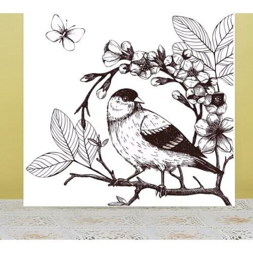 AZSG Free Bird Clear Stamps/Seals For DIY Scrapbooking/Card Making/Album Decorative Silicone Stamp Crafts