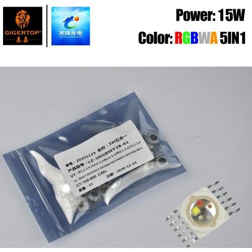 TIPTOP High Power RGBWA LED Chip Lamp Beads white light red green blue yellow full spectrum Stage Lighting Repair