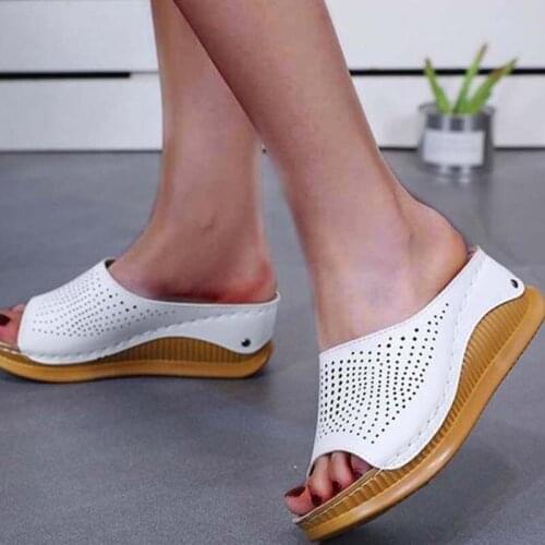 2020 Summer Shoes Womens Rome Sandals Casual Women Wedges Sandals Soft Shoes Fashion Brand Ladies Wedge Heels shoes for women