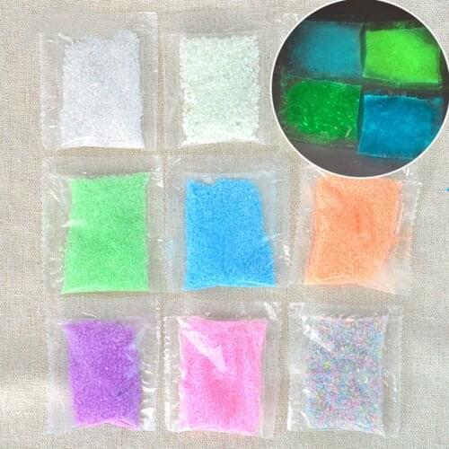 10g Luminous Sand Glow In The Dark Party DIY Bright Paint Star Wishing Bottle Fluorescent Particles Toys Drop Shipping