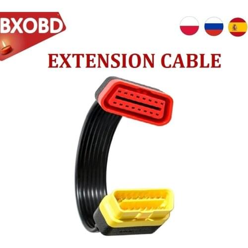 OBD2 16pin Extension Cable FOR LAUNCH EasyDiag 3.0/easydiag 2.0 Plus 16PIN OBDII Extension Connector Adatper Cable