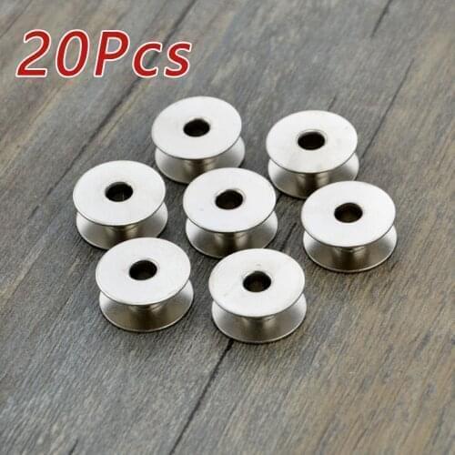 20pcs Industrial Sewing Machine Bobbin Bobbin Sewing Machine Aluminum Bobbin Sewing Tool Accessories Universal Threads Bobbin
