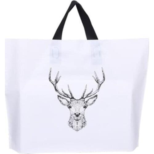 25Pcs/Lot Gift Bag Plastic Bags for Kids Birthday Party Decoration Dessert Candy Bar Handle Snack Cookie Bag Christmas Pouches