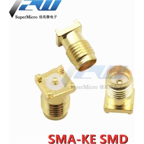 5pcs SMA-KE Vertical SMD RF Connector SMA Female Patch Connector SMA-KHD Female