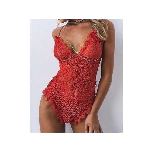 50pcs/lot fedex fast Sexy Lace Bodysuit Women Bodycon Jumpsuit Summer Rompers Club Women Jumpsuit Body Top