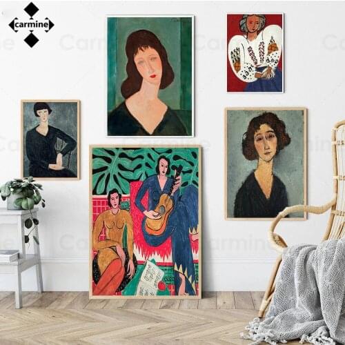 Abstract Figure Picture Colourful Wall Art Poster Individual Wall Pictures Bedroom Decoration Multicolour Vintage Posters Prints