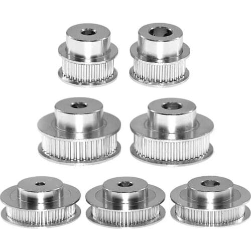 3D Printer Parts GT2 Timing Pulley 30 36 40 60 Tooth Wheel Bore 5mm 8mm Aluminum Gear Teeth Width 6mm 2GT Accessories For Reprap