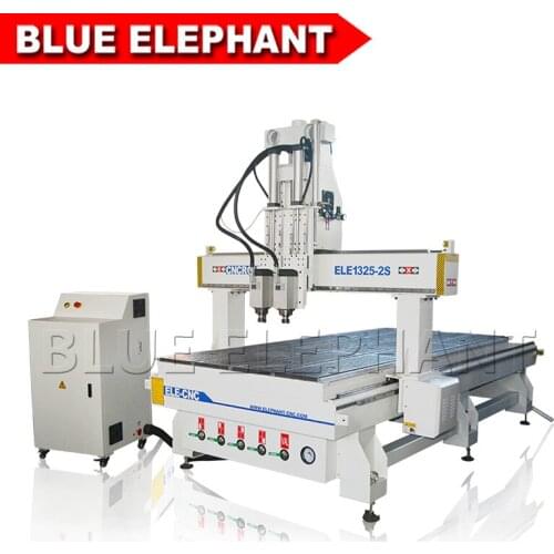 Double spindle wood cnc router cnc machine 1325 cheap two head portable metal aluminum iron acrylic