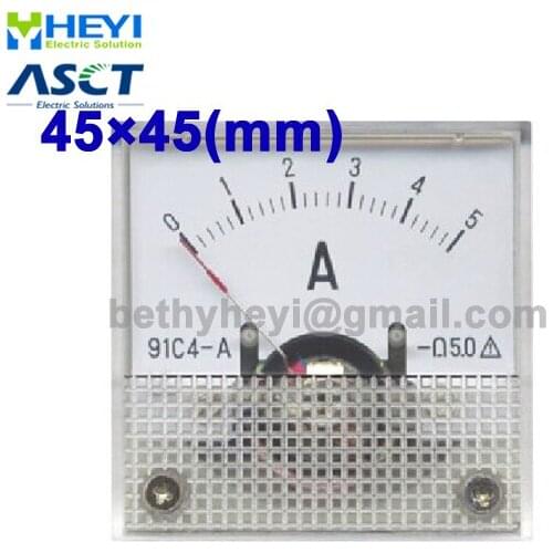 AC current meter analog panel meter Each electromagnetic ampere meter size 45*45mm