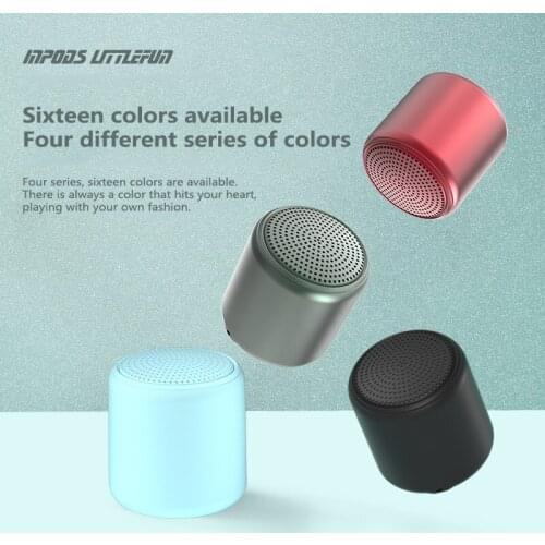 Mini TWS Bluetooth5.0 Speakers Macaron Outdoor Subwoofer Hands-Free Speaker Portable Rechargeable Suitable For Smartphone Tablet