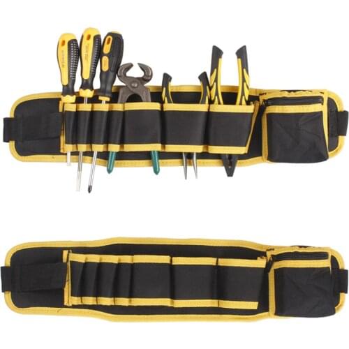 Multifunction Tool case Screwdriver storage canvas Pouch Waist Adjustable electrician repair Tool box Bag