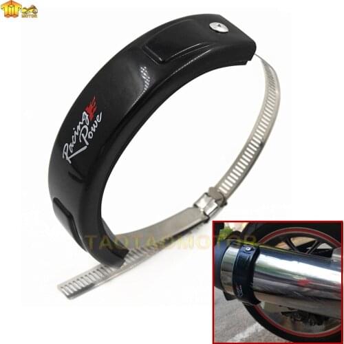 Motorcycle Accessories Universal Fit 100MM-140MM Oval / akrapovic Exhaust Protector Can Cover For Honda Yamaha Suzuki Kawasaki