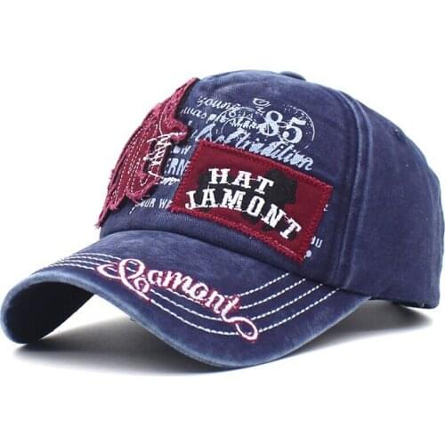 2020 new cotton embroidery Baseball Cap retro outdoor sports caps women bone gorras curved fitted washed vintage dad hats for me