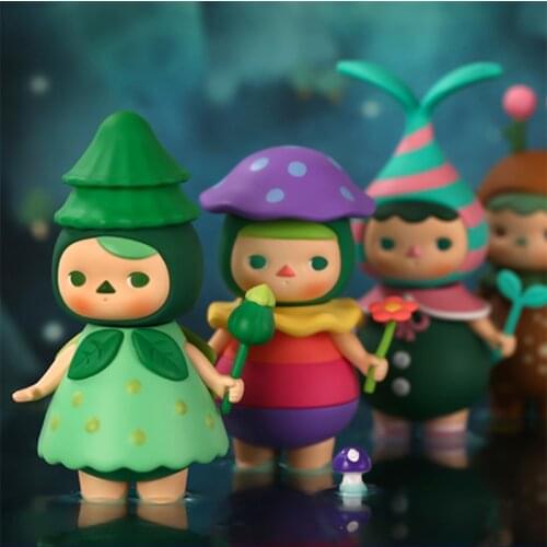 Original POPMART Pucky Forest Elf Series Blind Box Toy Figure Designated Style Cute Anime Character Gift Free Shipping Monsta X