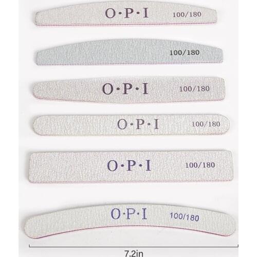 6pcs Nail File Double Side Buffer 100/180 Trimmer Sandpaper Professional Nail Files