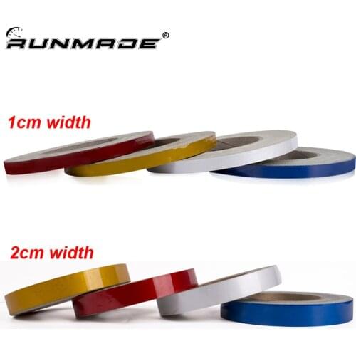 Runmade 45m*1cm or 2cm Car-Styling Night Magic Reflective Tape Waterproof Warning Sticker For Auto Motorcycle Bike Truck