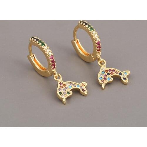 Women's Gold Earrings Shcool China