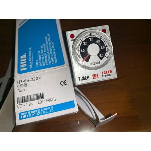 Taiwan new original FOTEK Time Relay H3-6S-220V