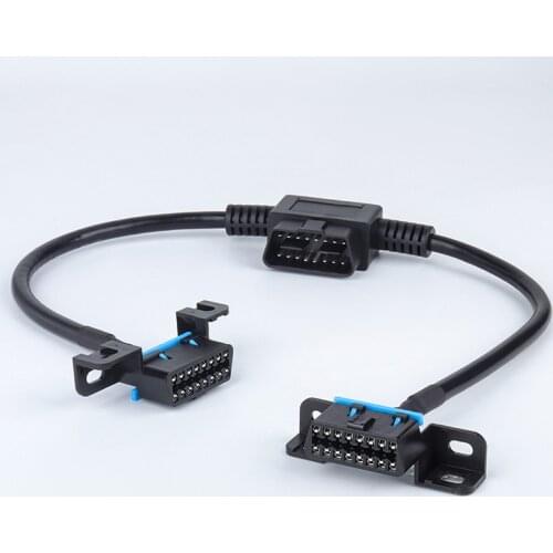 Universal Car OBD Interface Extension Conversion Line OBD2 One to Two Cable Original Plug cable 16Pin OBDII wire splitter