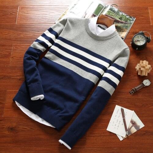 Spring Autumn Mens Jacket Coat Large Size Round-collar Pullovers Warm Sweater Tops Coats