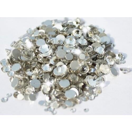 High Quality 7g/bag Crystal Stones Glue On Non Hotfix Rhienstone Mix Sizes DIY 3D Nail Art Rhinestones
