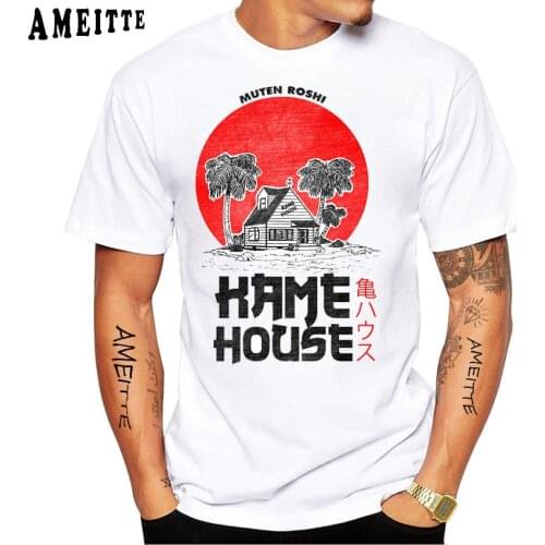 Japan Comics Vulgar Maestro Roshi And Bulma Classic Otaku T-Shirt Summer Men Short Sleeve White Casual Tops Hip Hop Bad Boy Tees