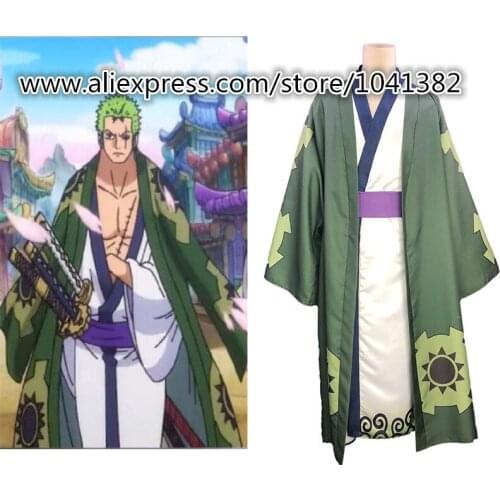 Japan anime One piece Roronoa Zoro Cosplay Costume Uniform Custom-made